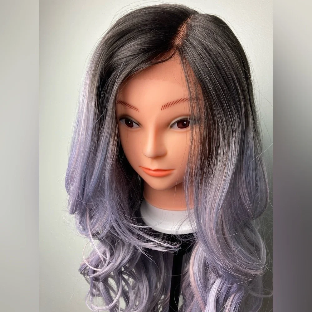 Ombré Purple Lace Front Wig